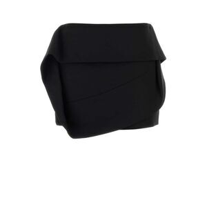 Salvatore Ferragamo Women Black Viscose Blend Mini Skirt